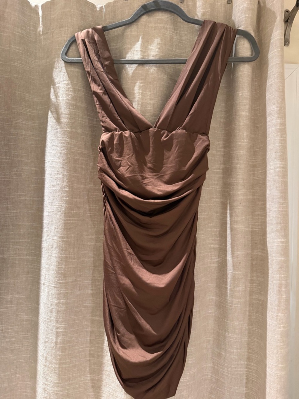 NWT THATS SO FETCH brown mini dress size 6